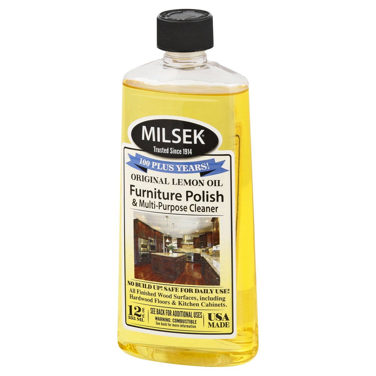 slide 8 of 9, Milsek Furniture Polish & Multi-Purpose Cleaner 12 oz, 12 oz