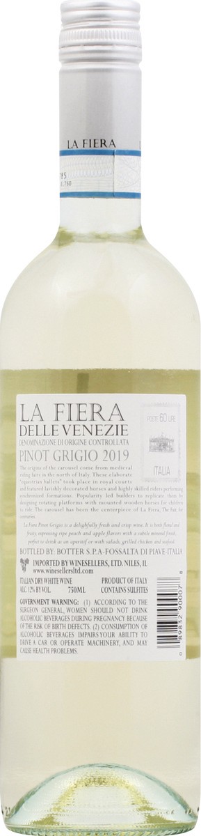 slide 9 of 10, La Fiera Pinot Grigio, 750 ml