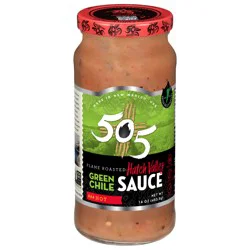 505 Southwestern Flame Roasted Hatch Valley Hot Green Chile Sauce 16 oz