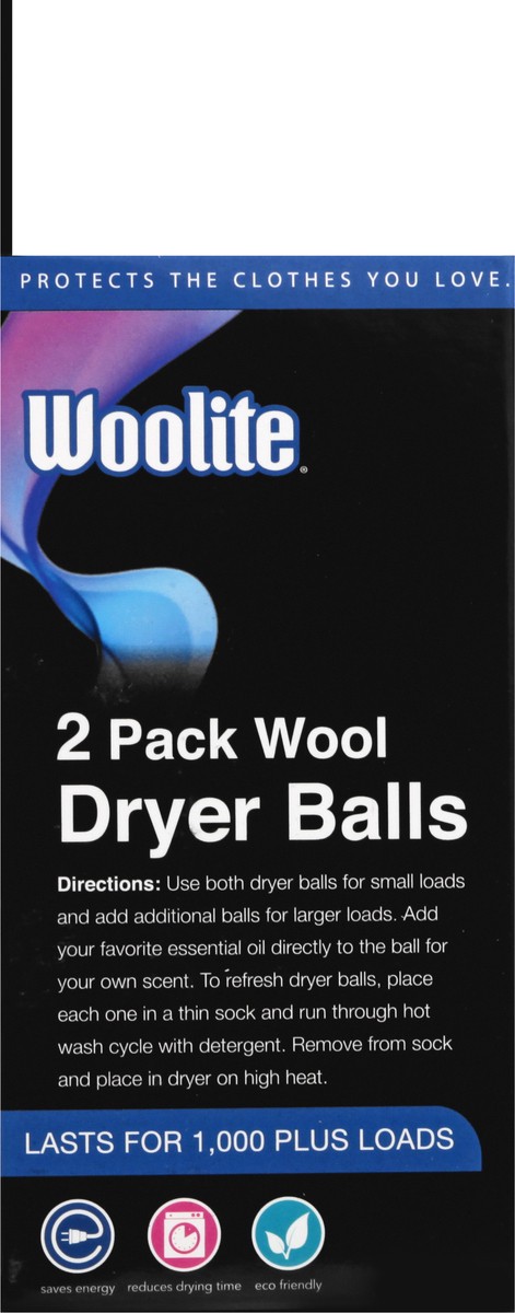 slide 11 of 11, Woolite 2 Pack Wool Dryer Balls 2 ea, 2 ct