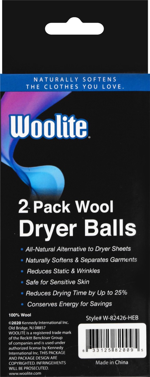 slide 2 of 11, Woolite 2 Pack Wool Dryer Balls 2 ea, 2 ct