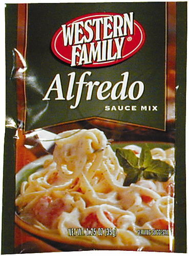 slide 1 of 1, Western Family Alfredo Sauce Mix Packet, 1.25 oz