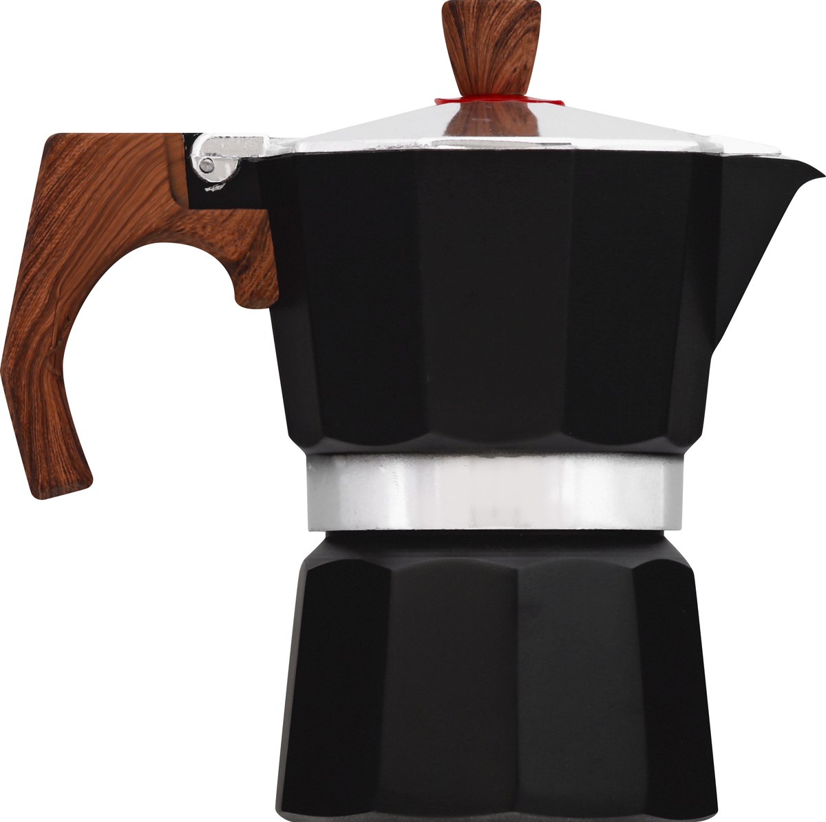 slide 10 of 11, Happi Kloc Black Aluminum 3 Cup Espresso Maker 1 ea, 1 ct