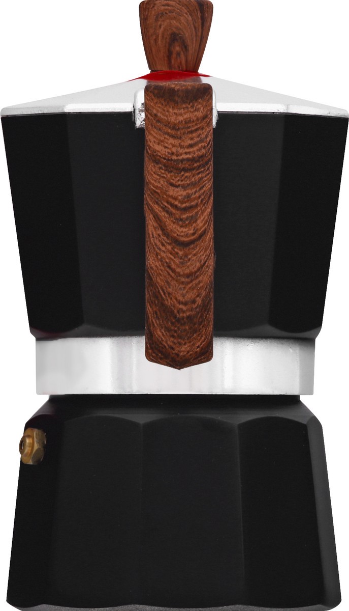 slide 11 of 11, Happi Kloc Black Aluminum 3 Cup Espresso Maker 1 ea, 1 ct