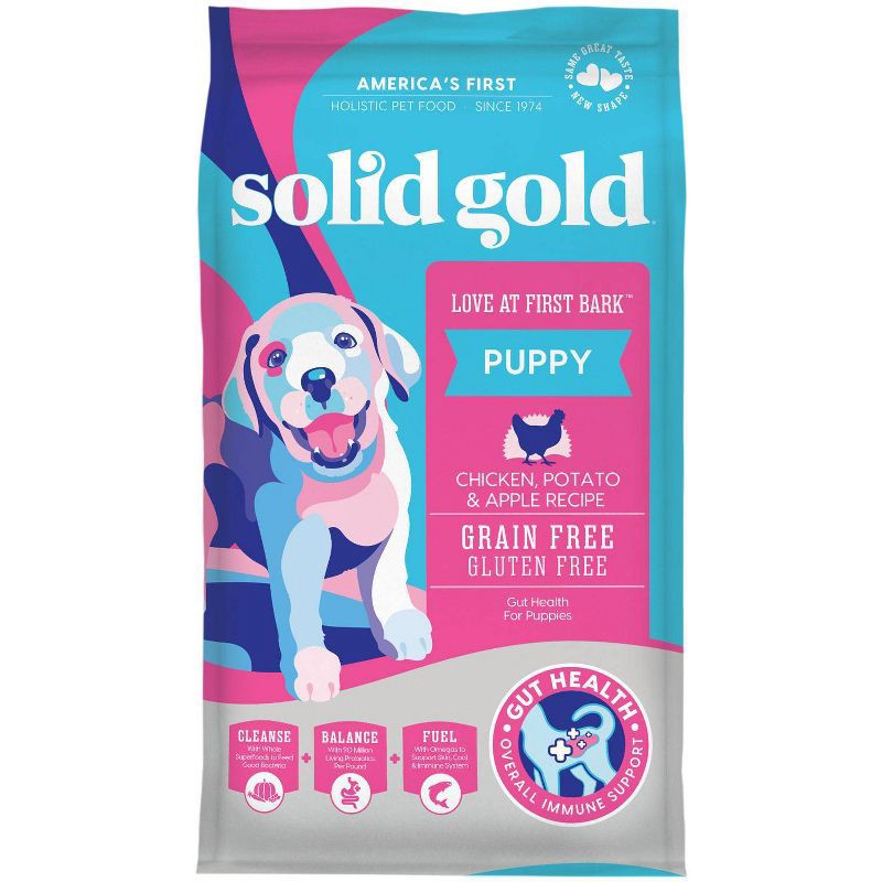 slide 1 of 1, Solid Gold Love at First Bark Puppy Dry Dog Food with Chicken Flavor - 4lbs, 4 lb