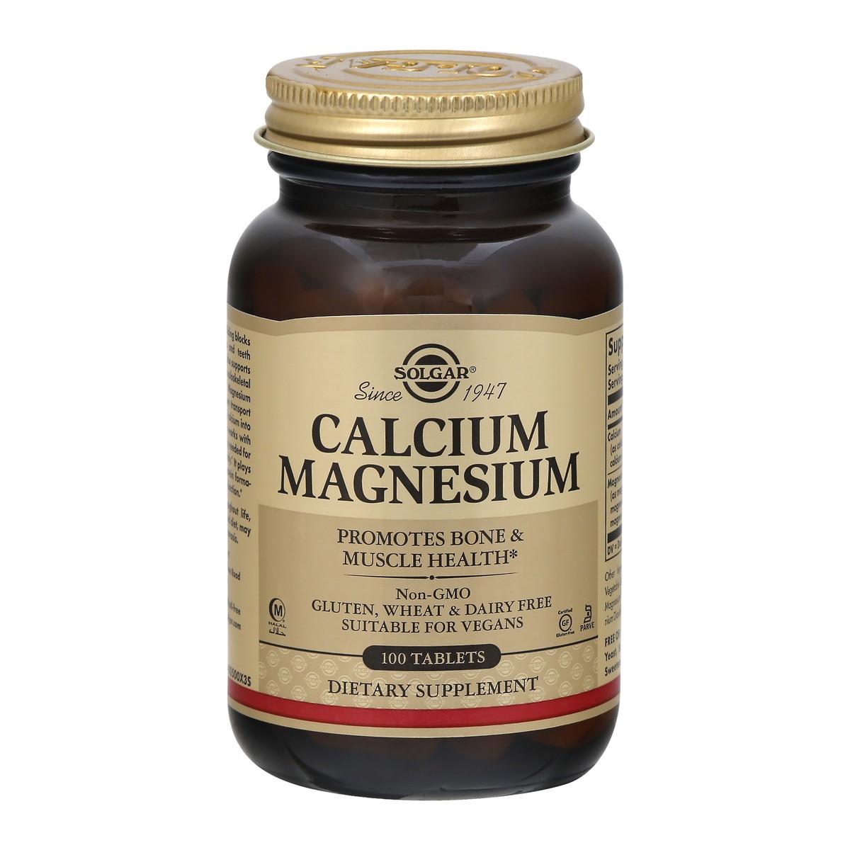 slide 1 of 11, Solgar Calcium Magnesium 100 ea, 100 ct