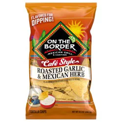 On The Border Roasted Garlic & Mexican Herb Cafe Chips 9.5 oz