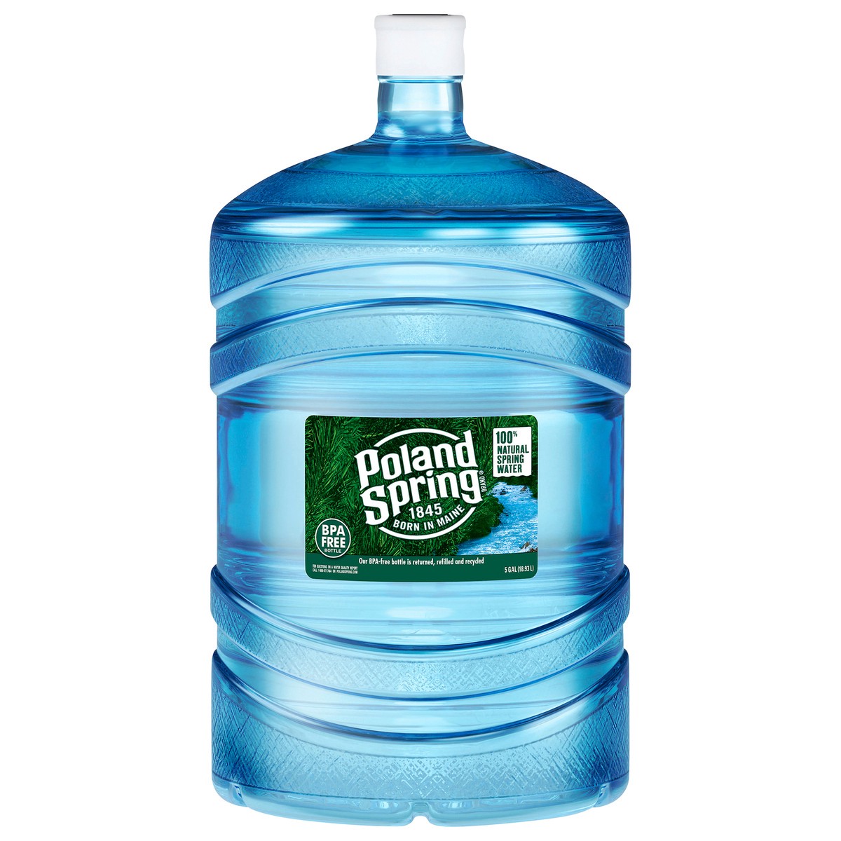 slide 1 of 4, Poland Spring Maine Spring Water, 5-gallon jug, 5 g