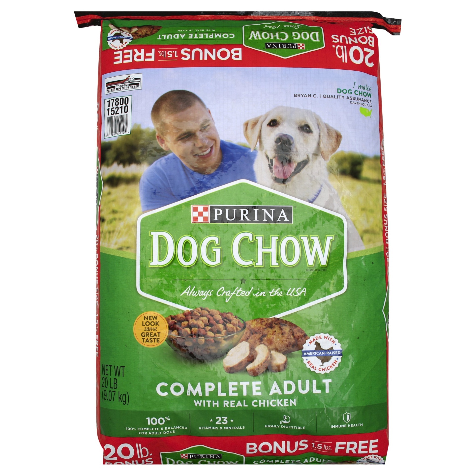 slide 1 of 6, Purina Dog Chow Complete And Balanced Dog Food, 18.5 lb