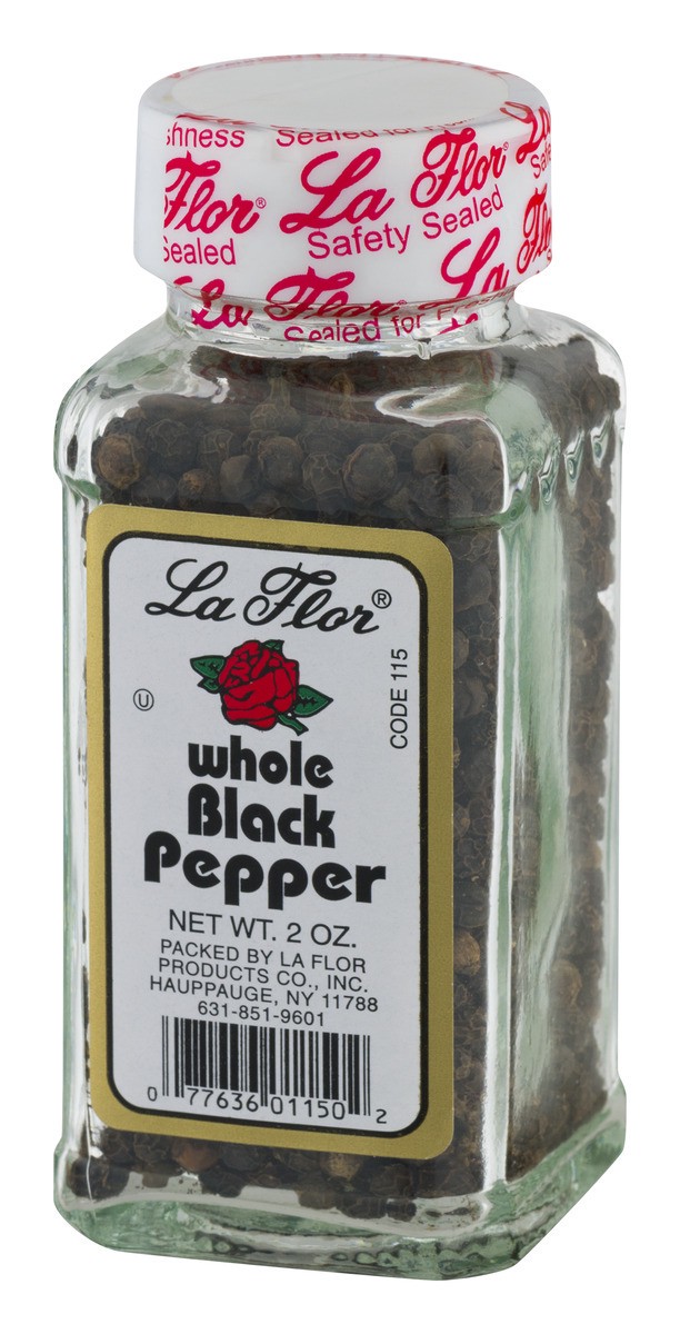 slide 4 of 9, La Flor Black Pepper - Whole, 1.5 oz