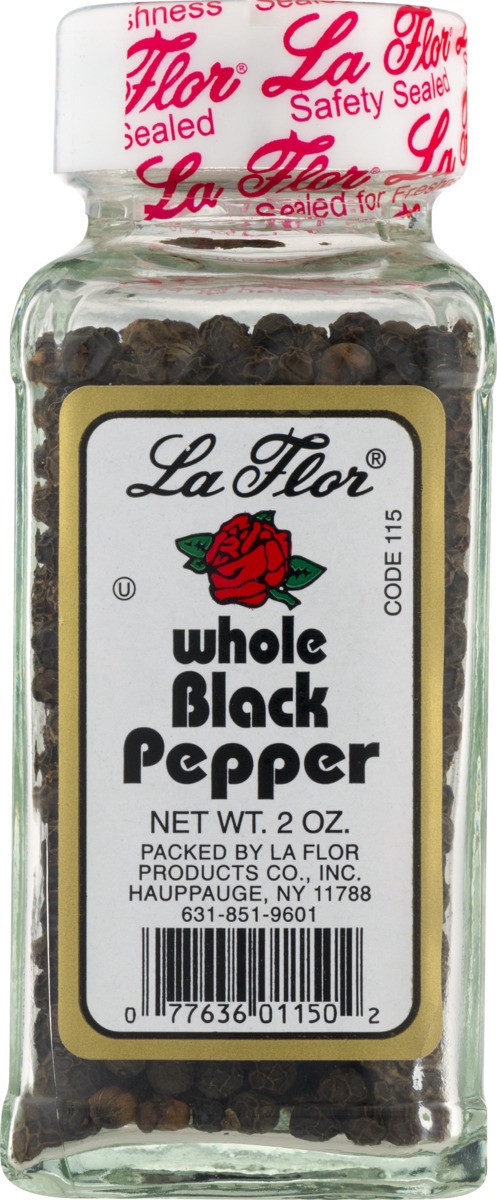 slide 8 of 9, La Flor Black Pepper - Whole, 1.5 oz
