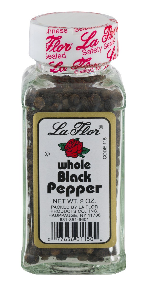 slide 1 of 9, La Flor Black Pepper - Whole, 1.5 oz