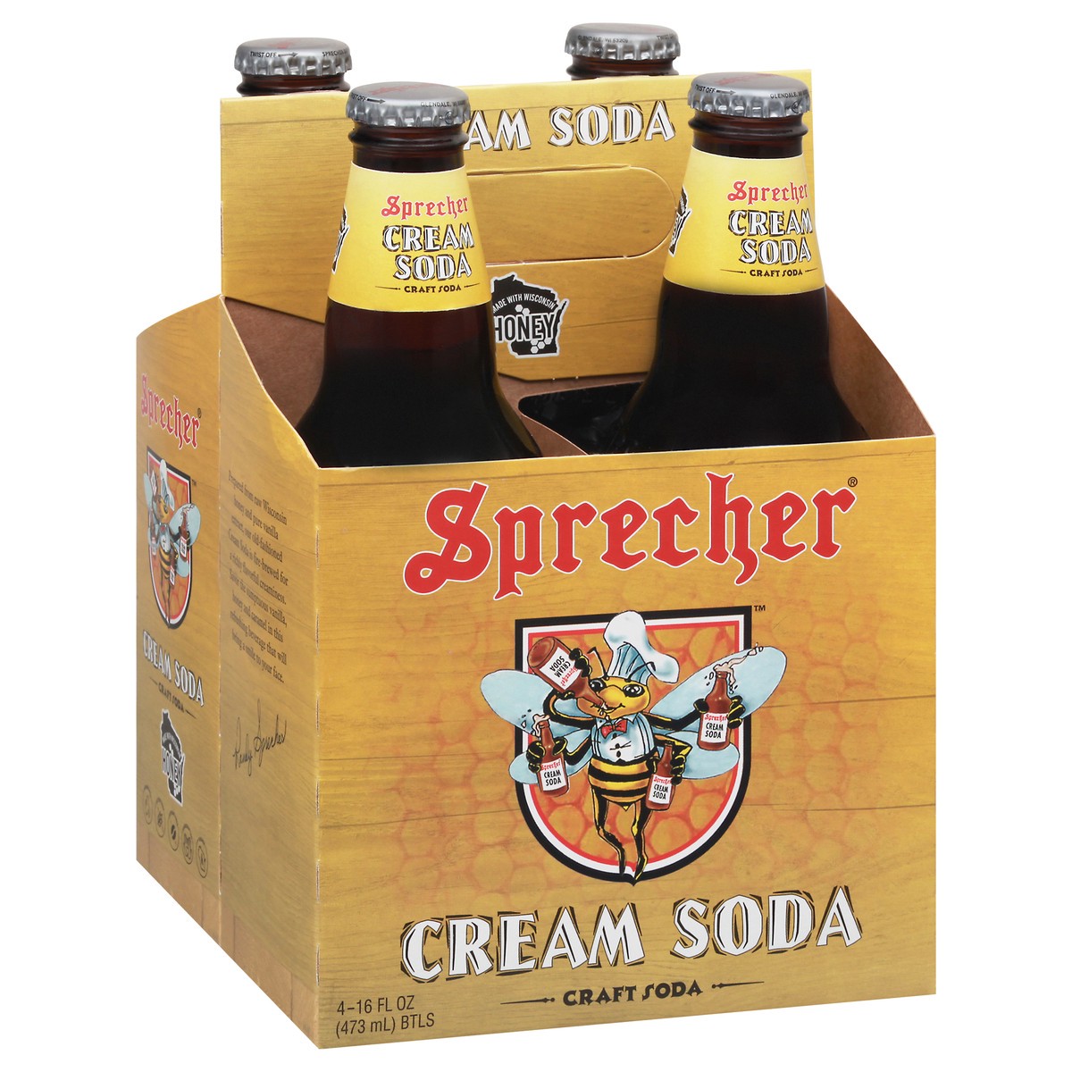 slide 2 of 9, Sprecher Cream Soda Bottles, 4 ct; 16 oz