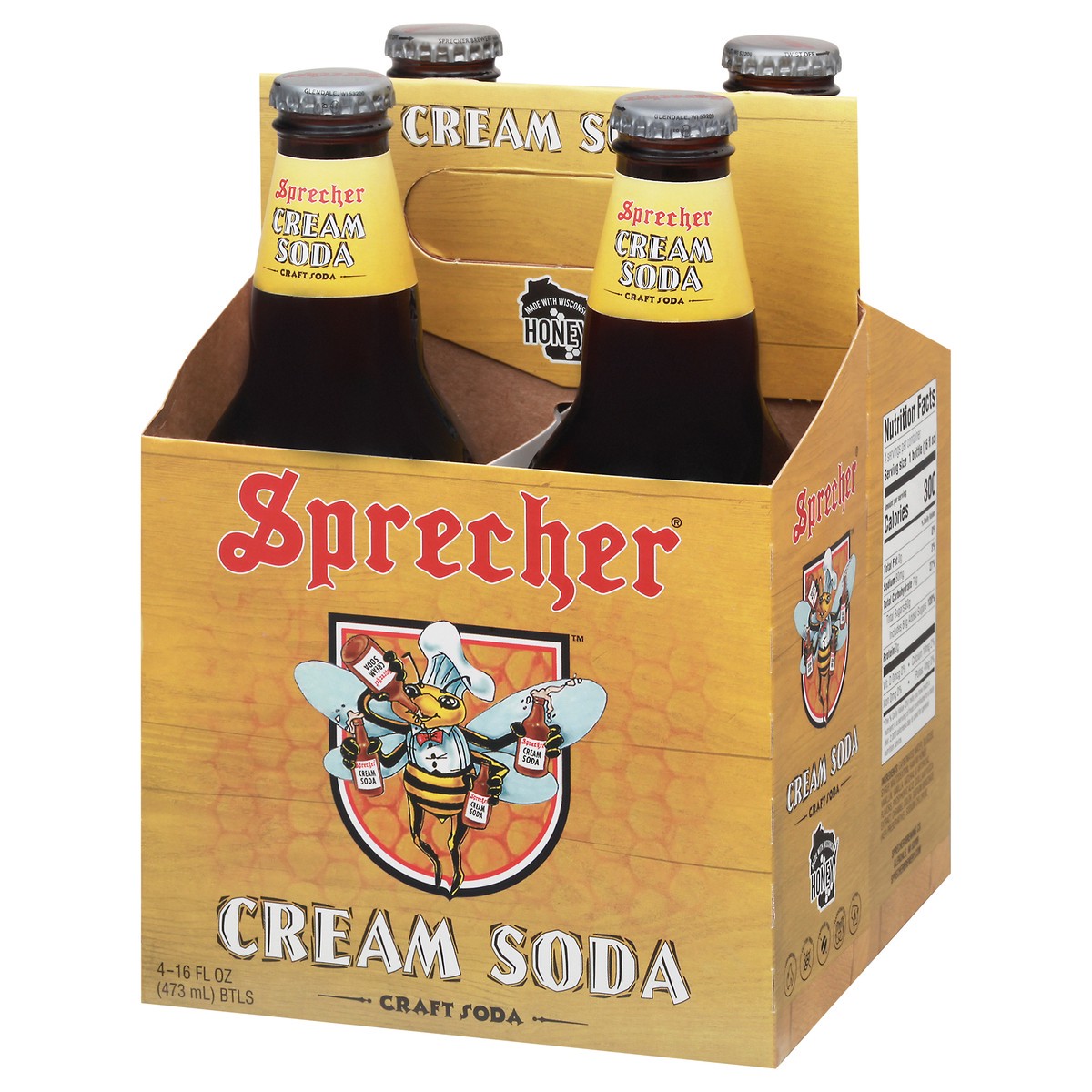 slide 3 of 9, Sprecher Cream Soda Bottles, 4 ct; 16 oz