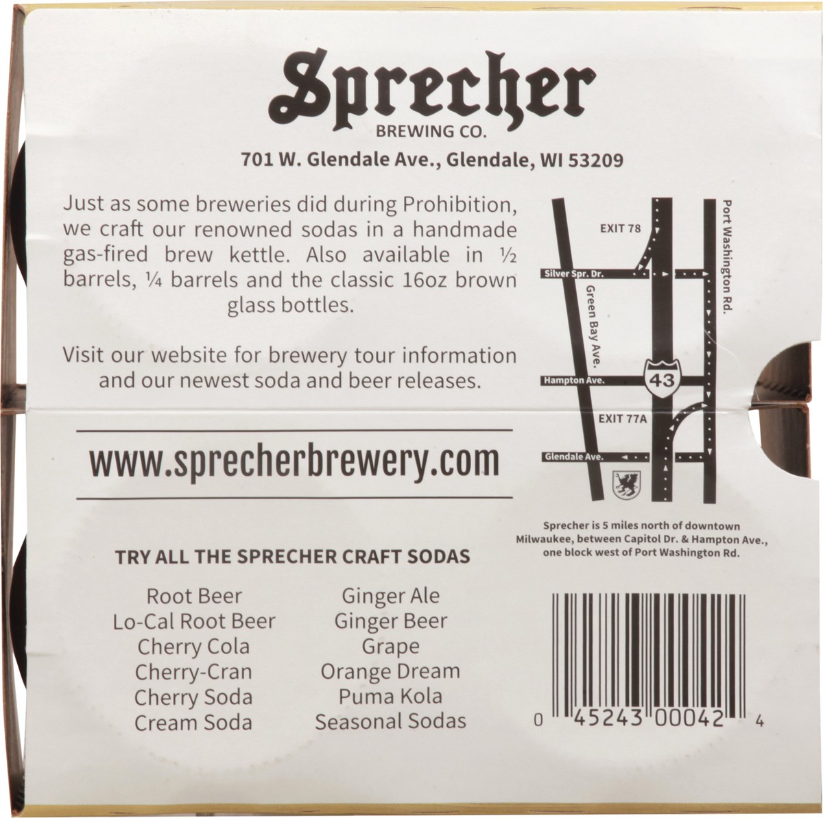 slide 4 of 9, Sprecher Cream Soda Bottles, 4 ct; 16 oz