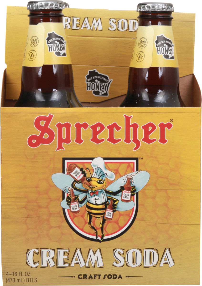 slide 5 of 9, Sprecher Cream Soda Bottles, 4 ct; 16 oz