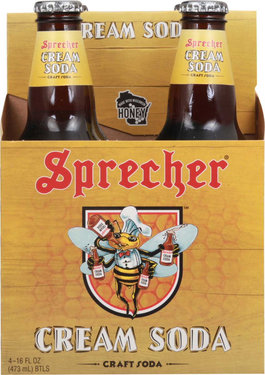 slide 6 of 9, Sprecher Cream Soda Bottles, 4 ct; 16 oz