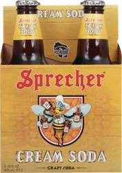 Sprecher Cream Soda Bottles - 4 ct; 16 oz
