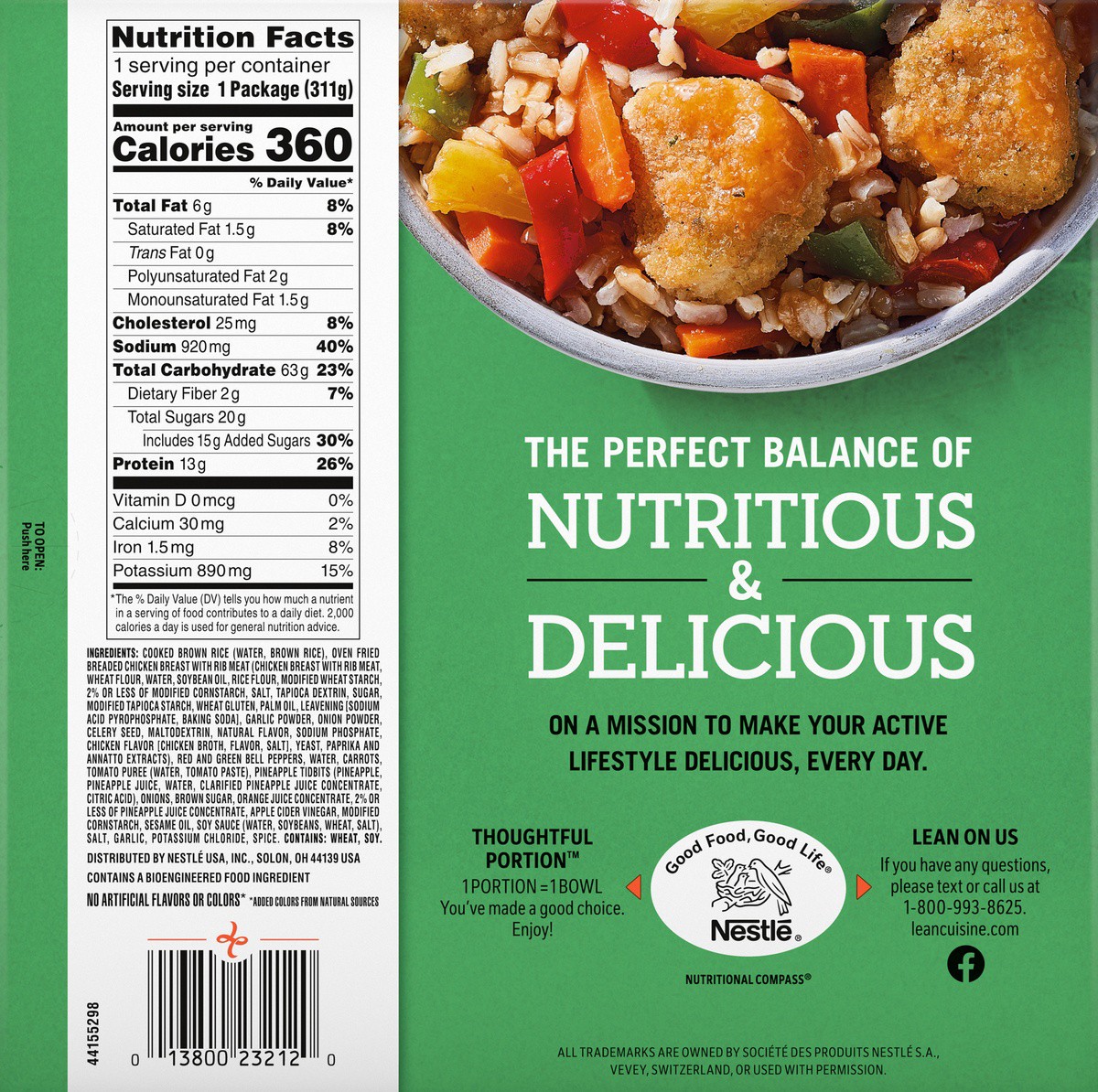 slide 4 of 9, Lean Cuisine Bowls Sweet and Sour Chicken Frozen Meal 11 oz., 11 oz