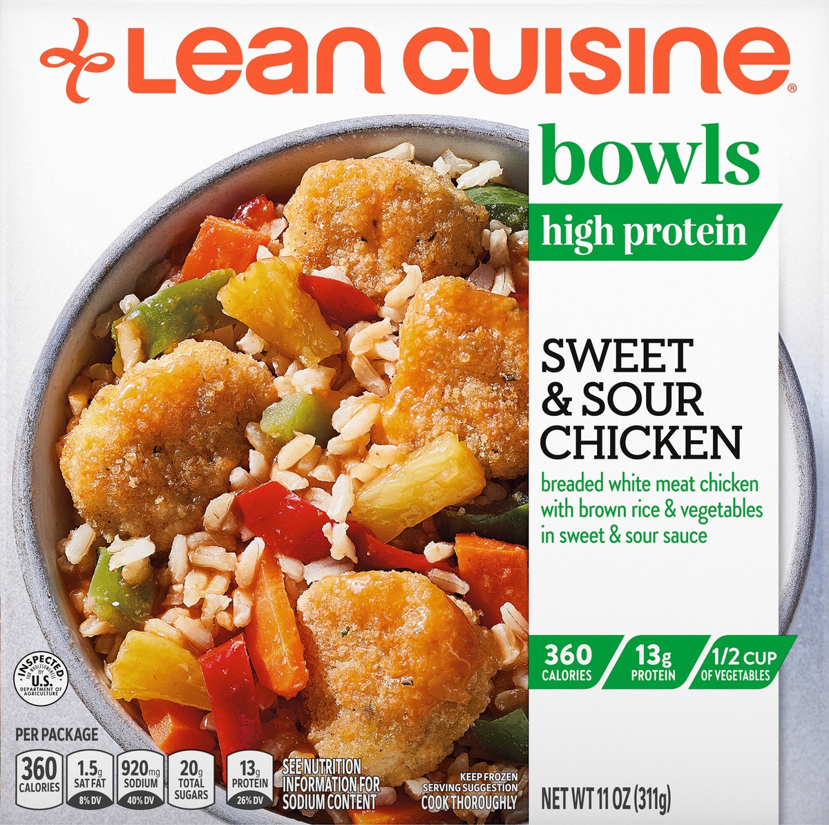 slide 9 of 9, Lean Cuisine Bowls Sweet and Sour Chicken Frozen Meal 11 oz., 11 oz