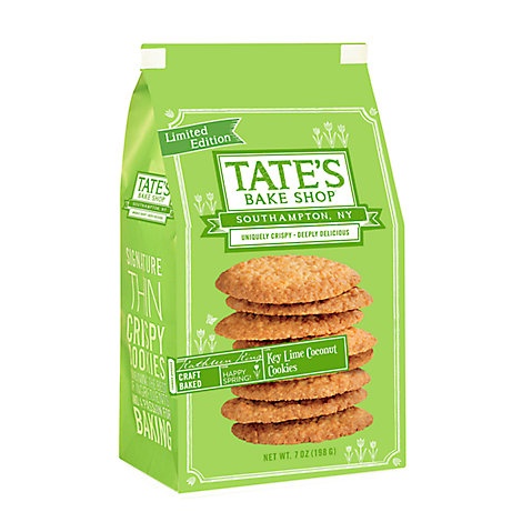 slide 1 of 1, Tate's Bake Shop Key Lime Coconut Cookies, 7 oz