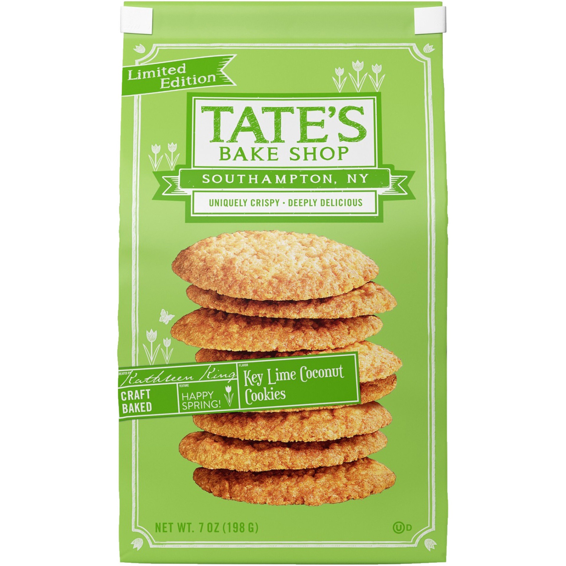 slide 1 of 1, Tate's Bake Shop Key Lime and Coconut Cookies - 7oz, 7 oz