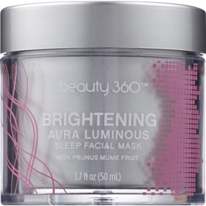 slide 1 of 1, Beauty 360 Brightening Aura Luminosity Sleep Facial Mask, 1.7 fl oz