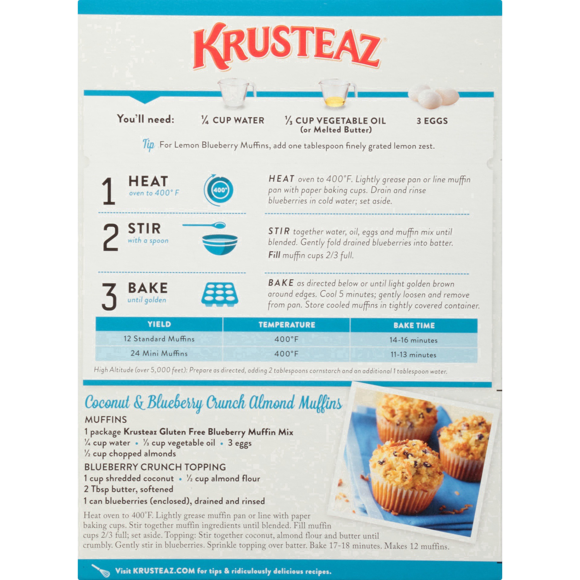 slide 6 of 39, Krusteaz Muffin Mix, 15.7 oz