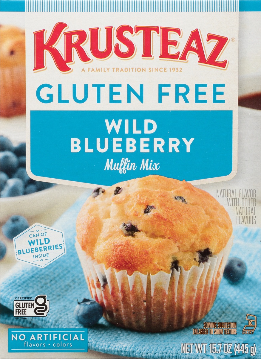 slide 9 of 11, Krusteaz Gluten Free Blueberry Muffin Mix, 15.7 oz
