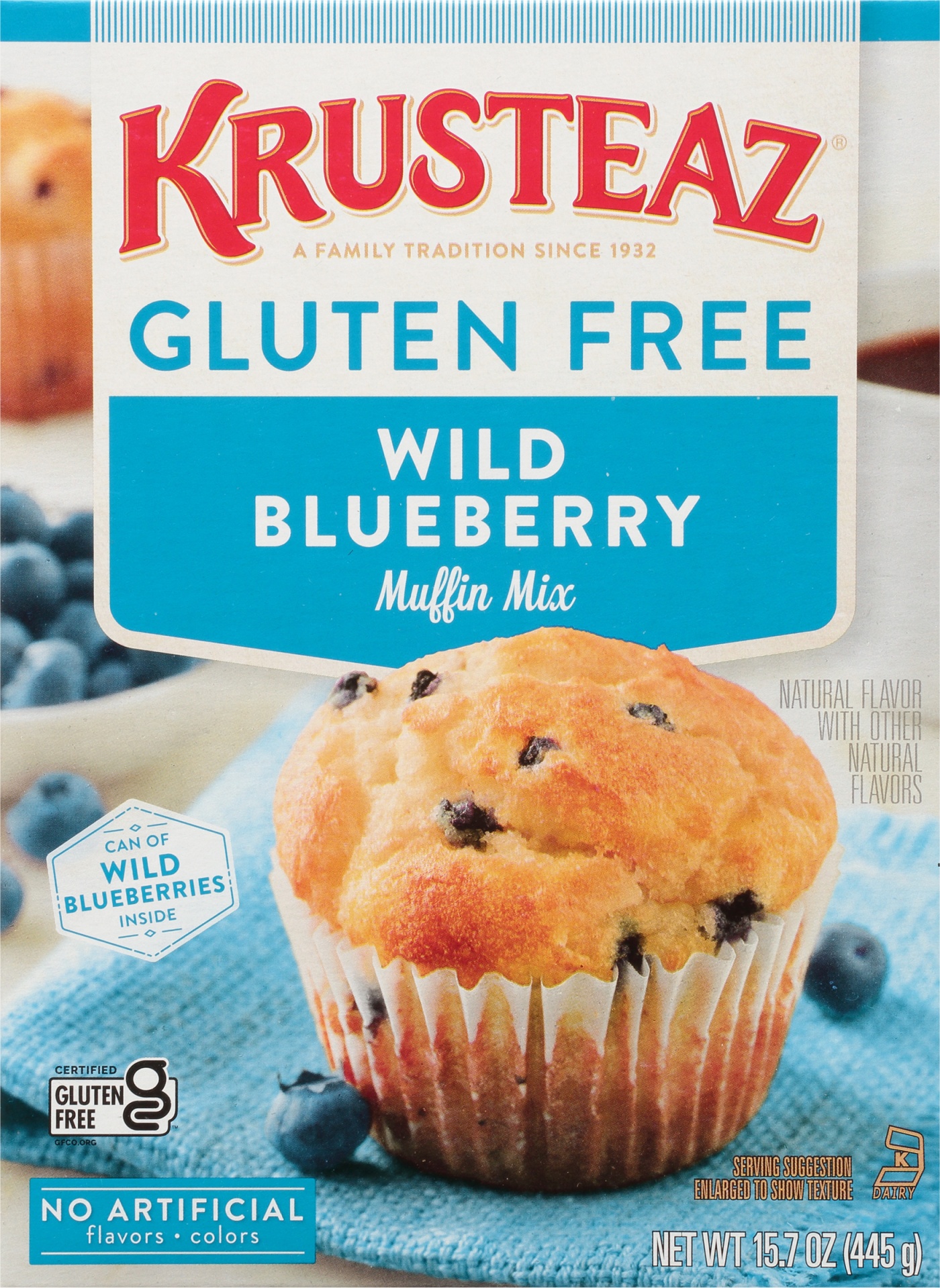slide 1 of 11, Krusteaz Gluten Free Blueberry Muffin Mix, 15.7 oz