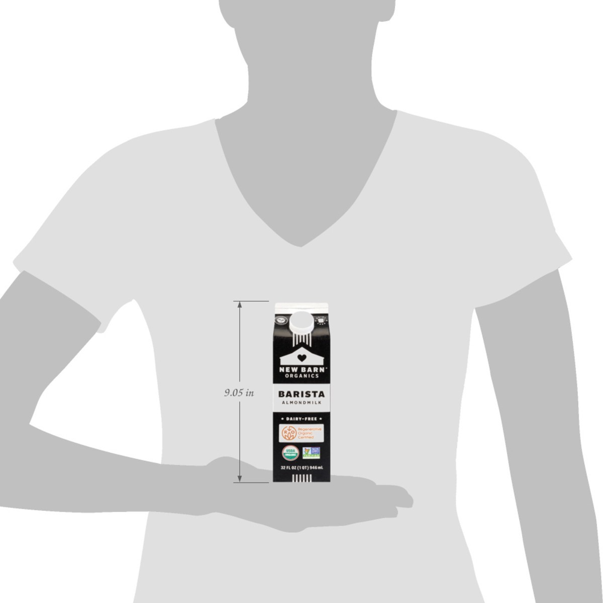 slide 12 of 14, New Barn Barista Almondmilk Creamer, 32 oz