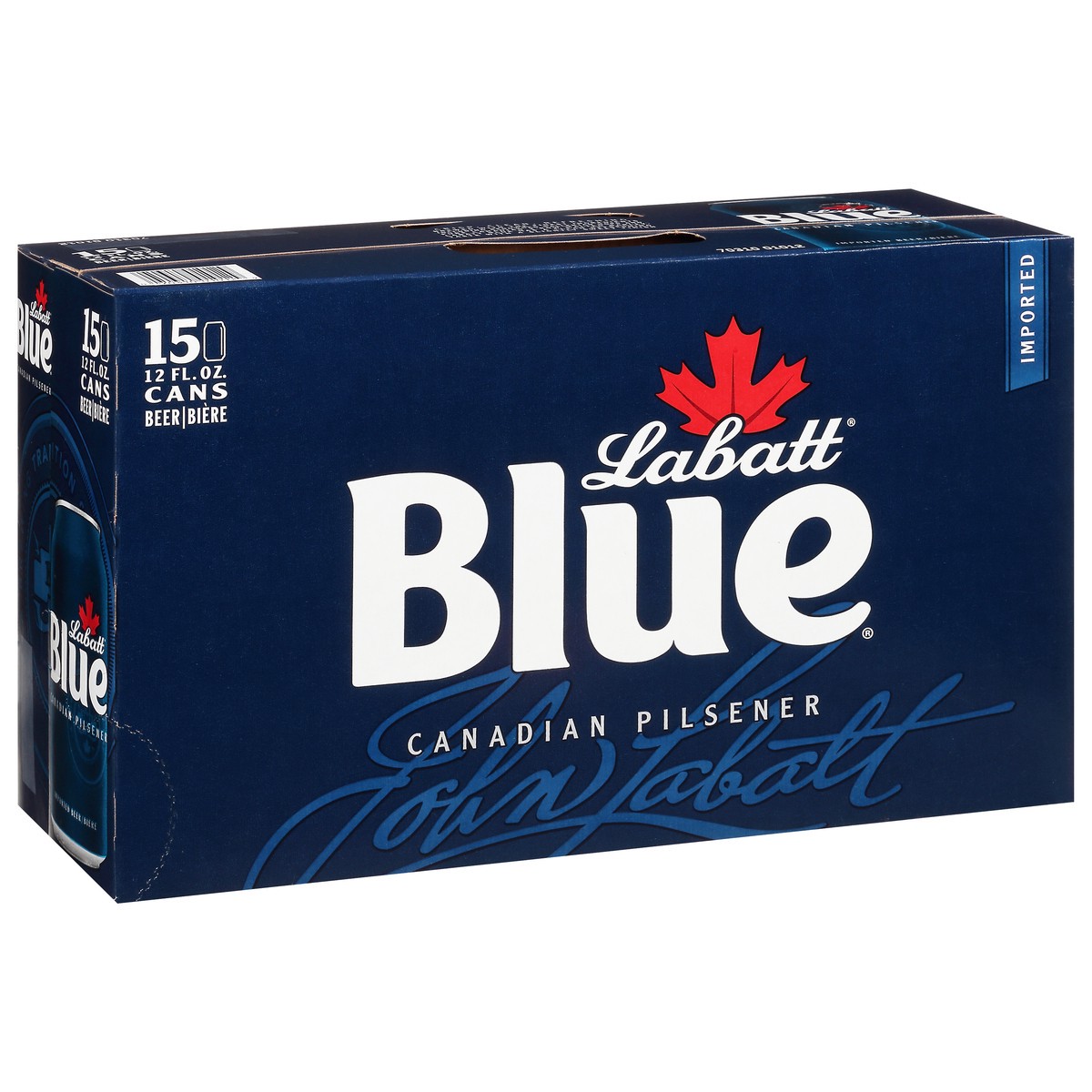 slide 8 of 11, Labatt Blue Imported Canadian Pilsener Beer 15 - 12 fl oz Cans, 15 ct; 12 oz