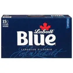 Labatt Blue Imported Canadian Pilsener Beer 15 - 12 fl oz Cans