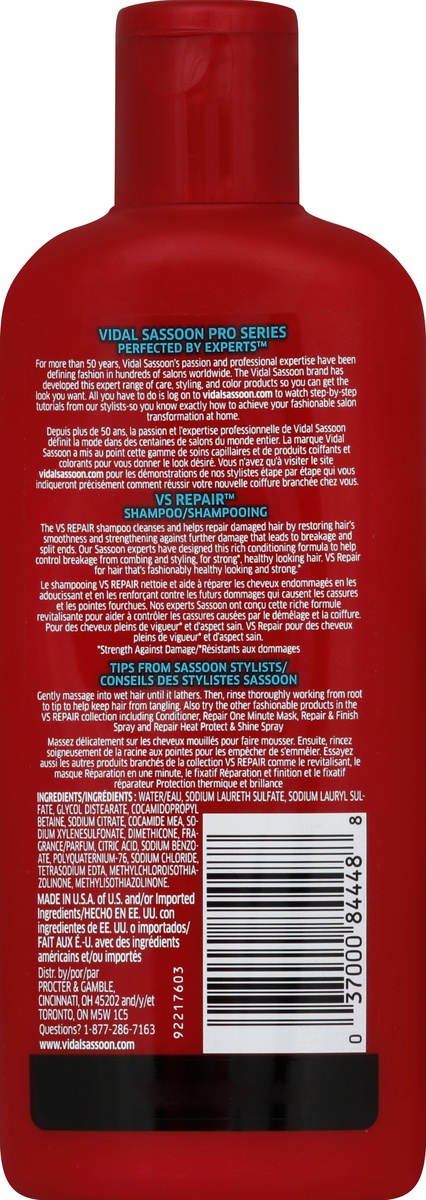 slide 3 of 4, Vidal Sassoon Shampoo , 12 oz