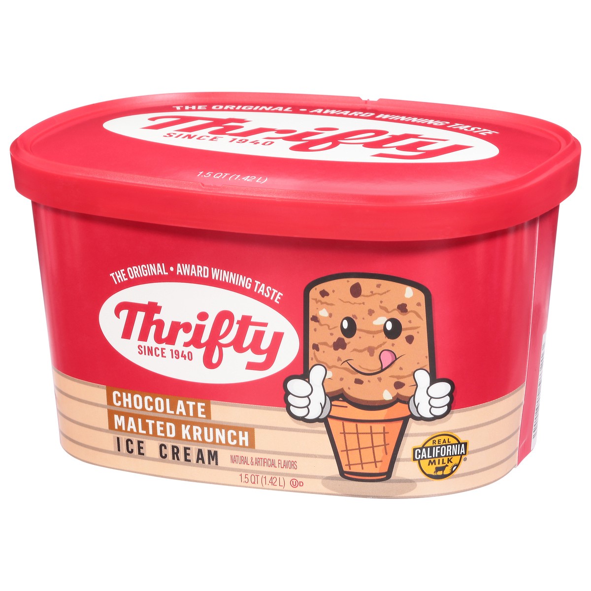 slide 5 of 13, Thrifty Chocolate Malted Krunch Ice Cream 1.5 qt, 1.5 qt