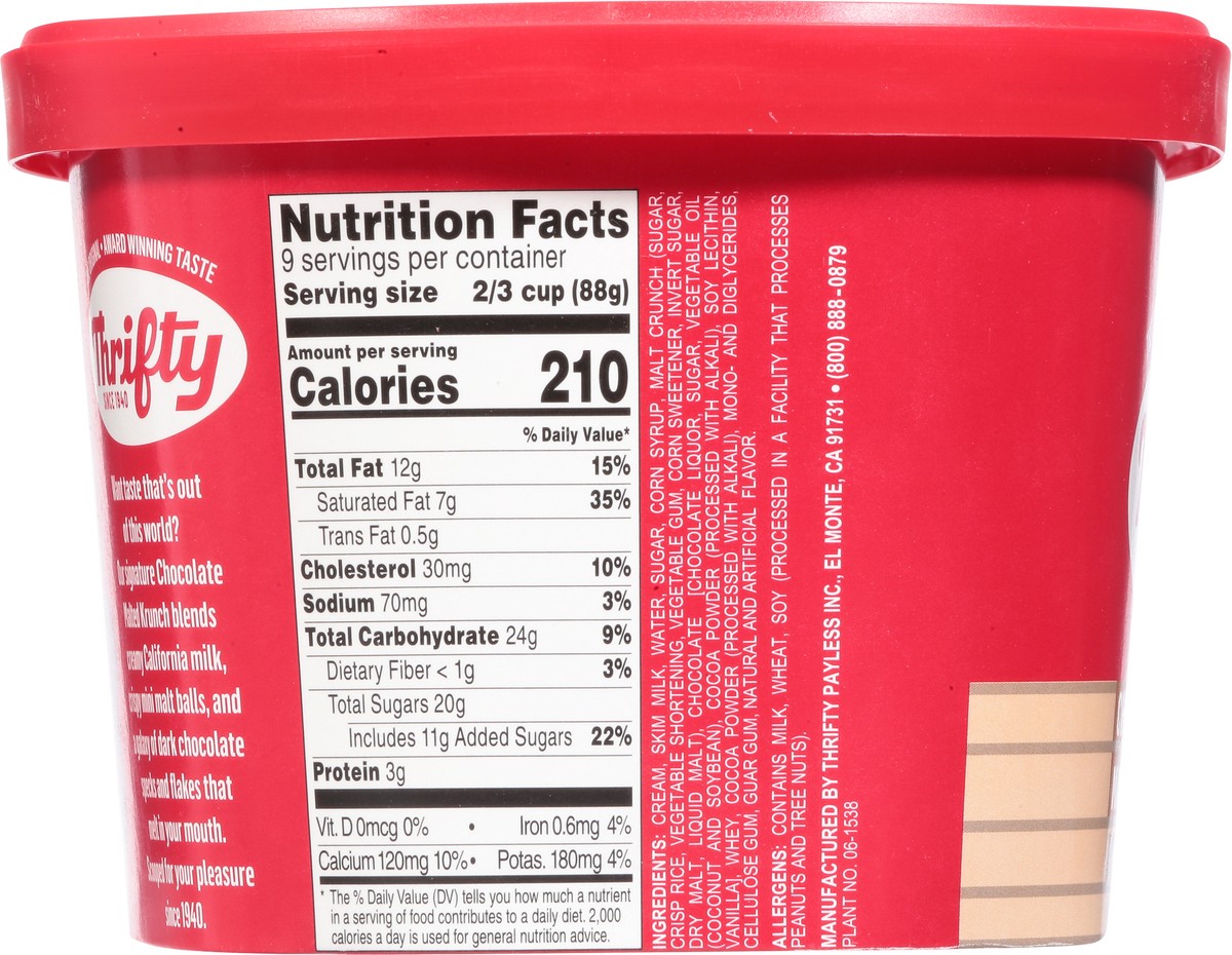 slide 8 of 13, Thrifty Chocolate Malted Krunch Ice Cream 1.5 qt, 1.5 qt