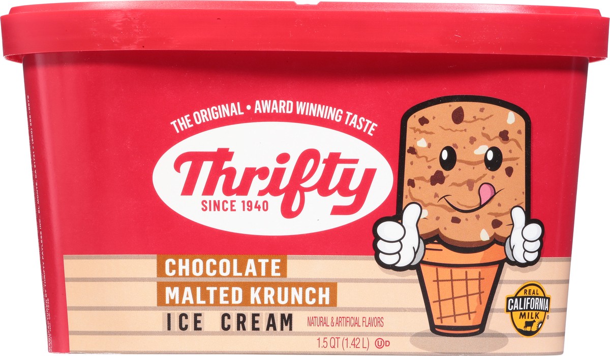slide 12 of 13, Thrifty Chocolate Malted Krunch Ice Cream 1.5 qt, 1.5 qt