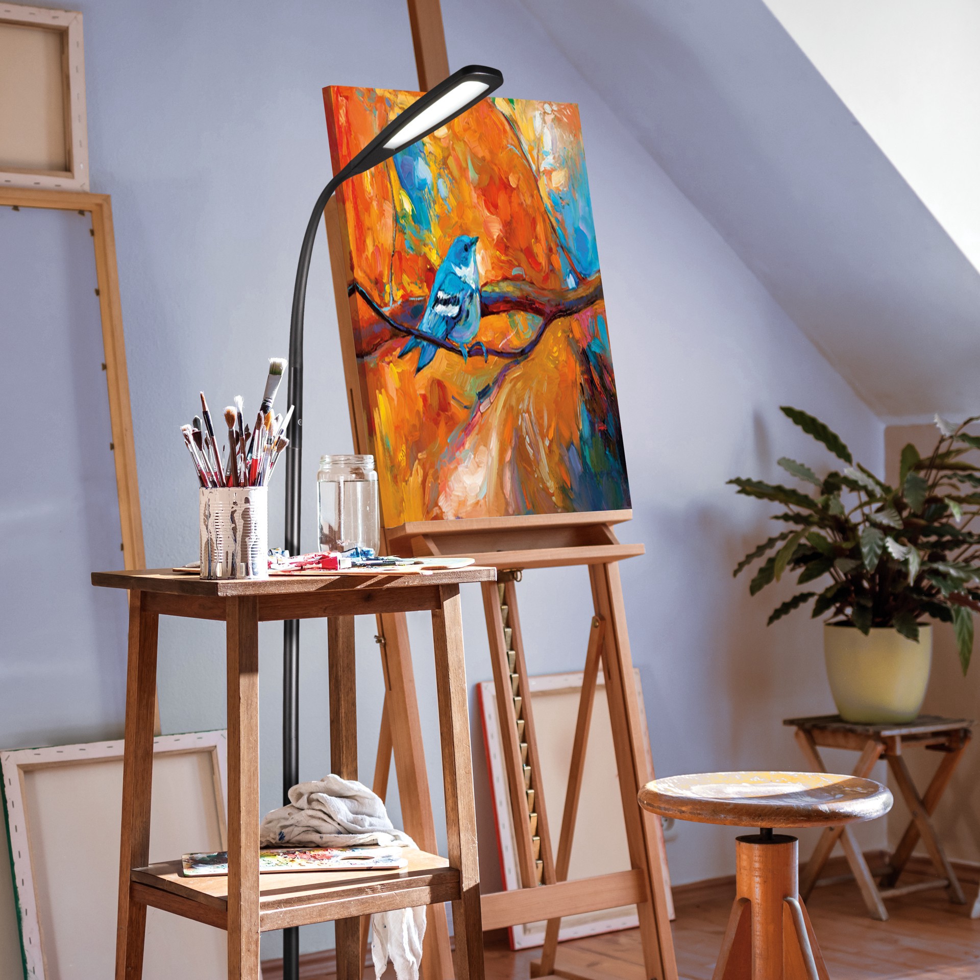 slide 3 of 8, Ott Lite Ottlite Natural Daylight Led Flex Floor Lamp, 0.375 in x 8 in