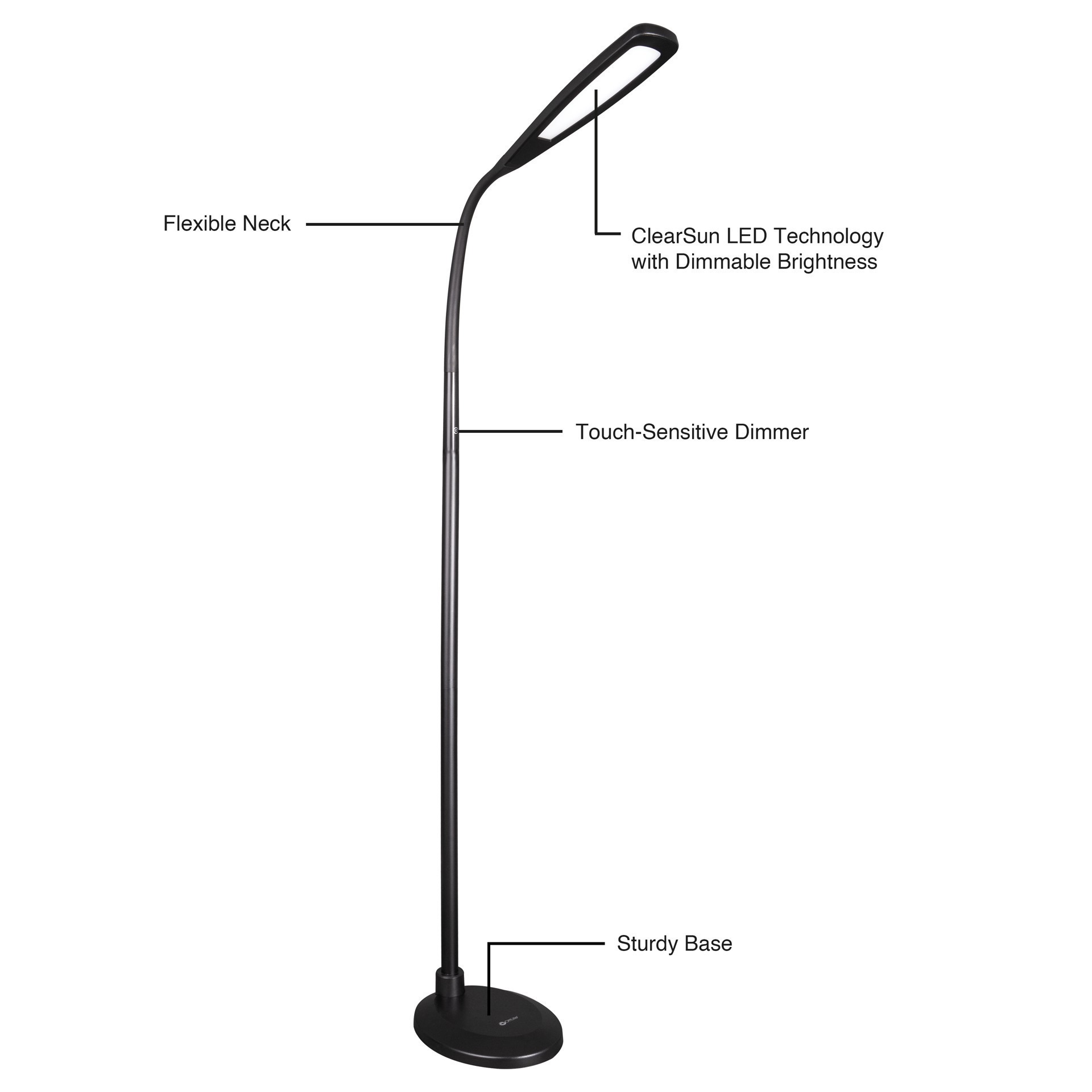 slide 2 of 8, Ott Lite Ottlite Natural Daylight Led Flex Floor Lamp, 0.375 in x 8 in