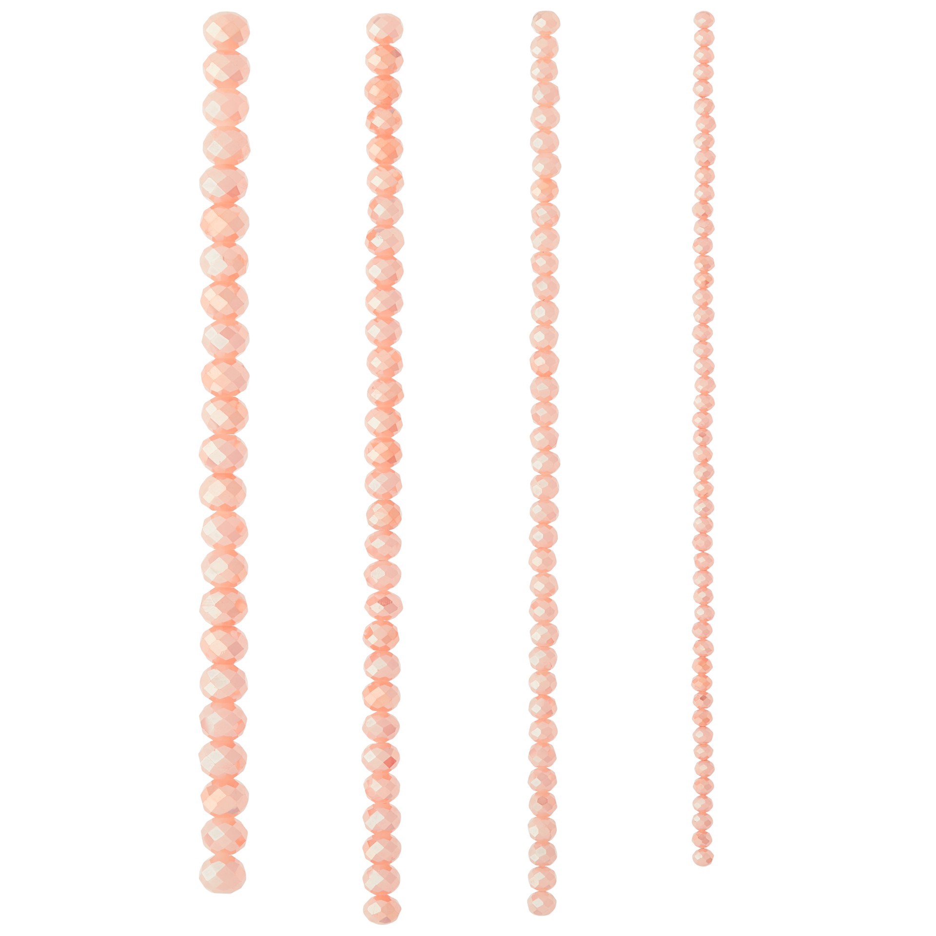slide 3 of 3, Champagne Faceted Glass Rondelle Beads By Bead Landing, 4mm-10mm
