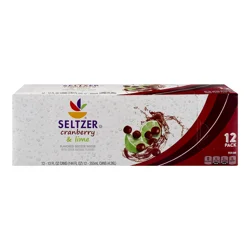 Giant Cranberry Lime Seltzer Water - 12 pk
