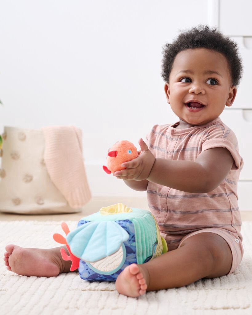 slide 4 of 6, Skiphop Seascape Soft Baby Activity Cube Multi NS, 1 ct