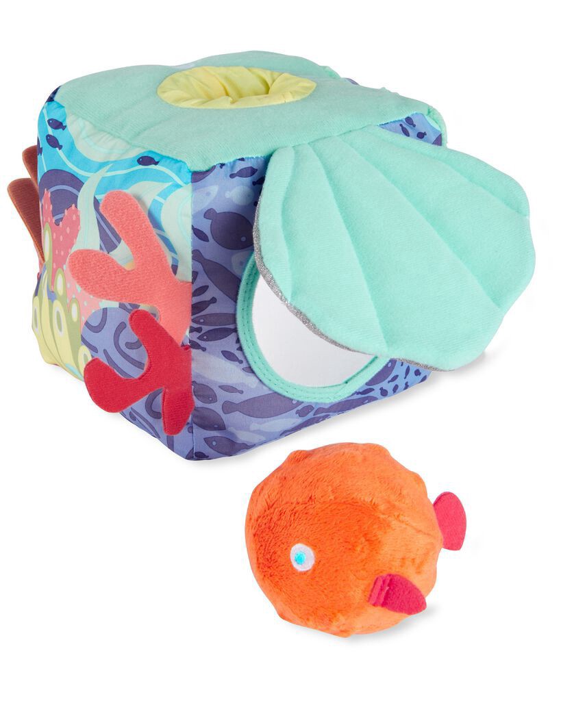 slide 3 of 6, Skiphop Seascape Soft Baby Activity Cube Multi NS, 1 ct