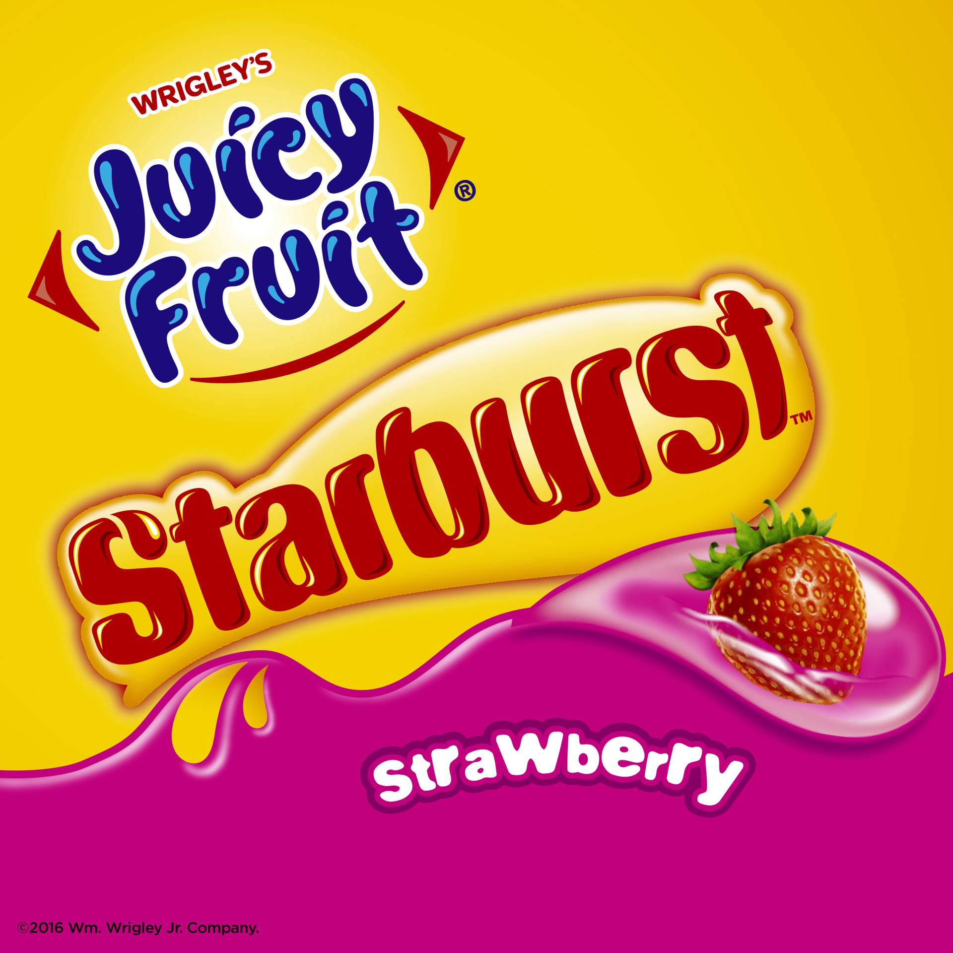 slide 3 of 6, JUICY FRUIT Starburst Strawberry Chewing Gum, Single Pack, 15 Stick, 15 pc