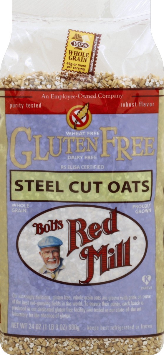 slide 3 of 5, Bob's Red Mill Gluten Free Steel Cut Oats, 24 oz