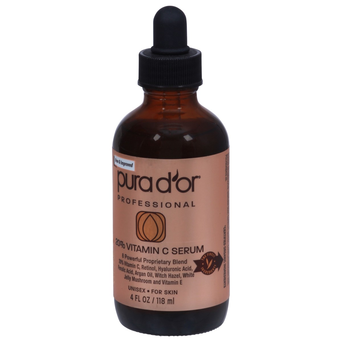 slide 4 of 9, PURA D'OR Professional 20% Vitamin C Unisex For Skin Serum 4 fl oz, 4 fl oz