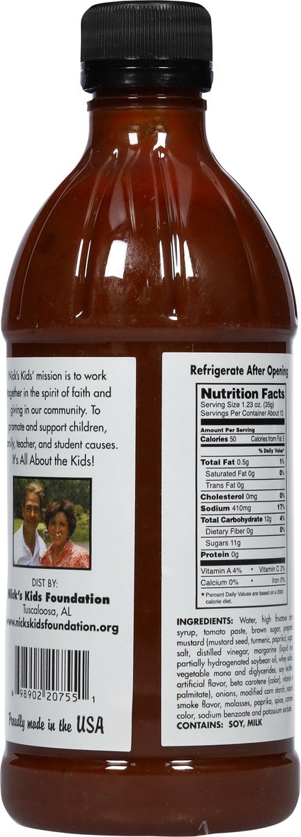 slide 5 of 9, Nick's Sweet Home Saban Sauce 16 fl oz, 16 oz