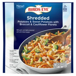 Birds Eye Potatoes & Sweet Potatoes with Broccoli & Cauliflower Florets Shredded Veggies 10 oz