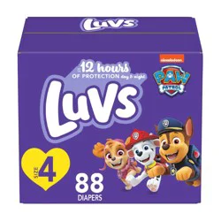 Luvs Platinum Protection Baby Diapers, Size 4, 84 Count
