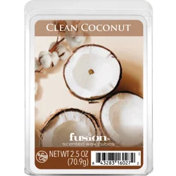Fusion Scented Wax Cubes Clean Coconut